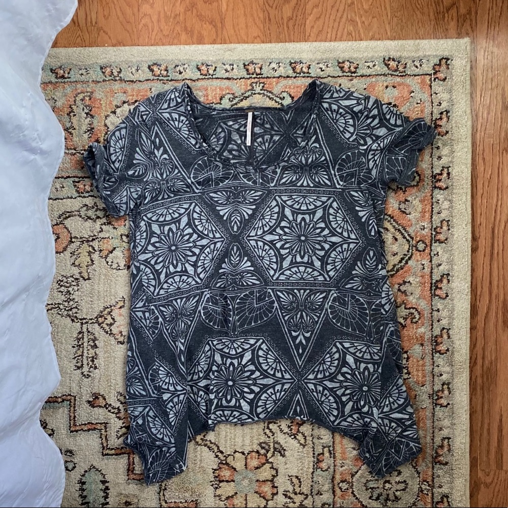 Free People Hi Lo Ruffle Back Tank